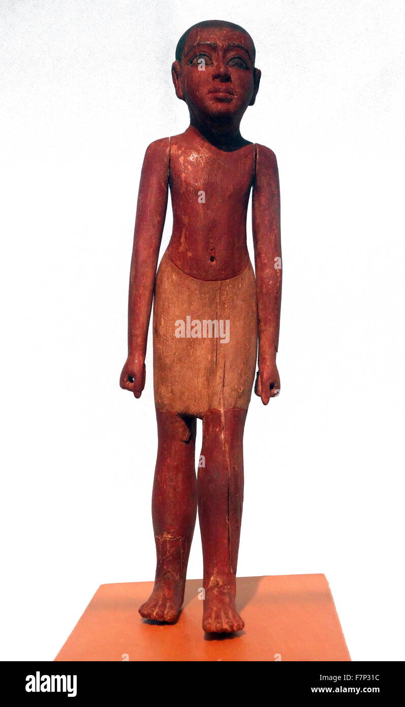 Ancient Egyptian Statue of a nobleman. Old Kingdom, 6th Dynasty (2323-2150 BC) Stock Photo