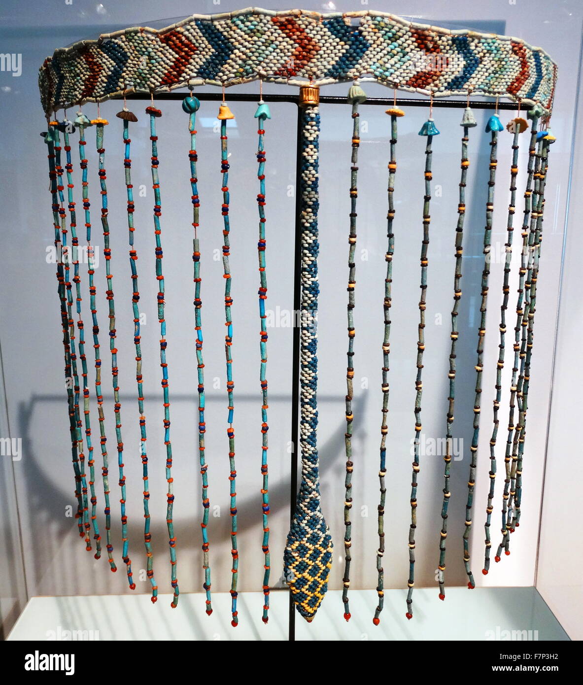 Egyptian Middle Kingdom girdle or decorative beaded waistband (2040-1640 BC). Stock Photo