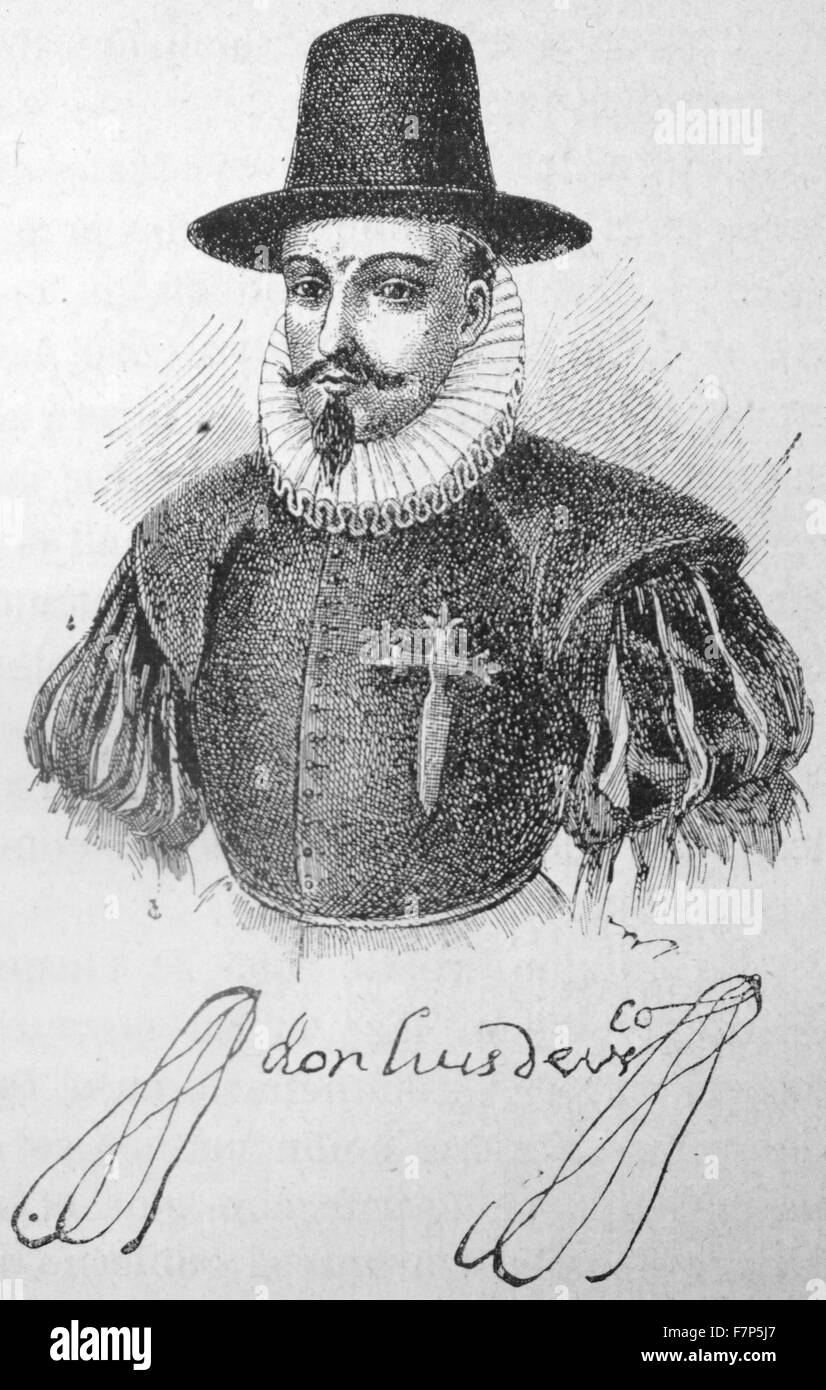 Luis de Velasco 1534- 1617. Spanish nobleman viceroy of New Spain 1590 - 1595, and again 1607 to 1611. viceroy of Peru 1596 to 1604. Stock Photo