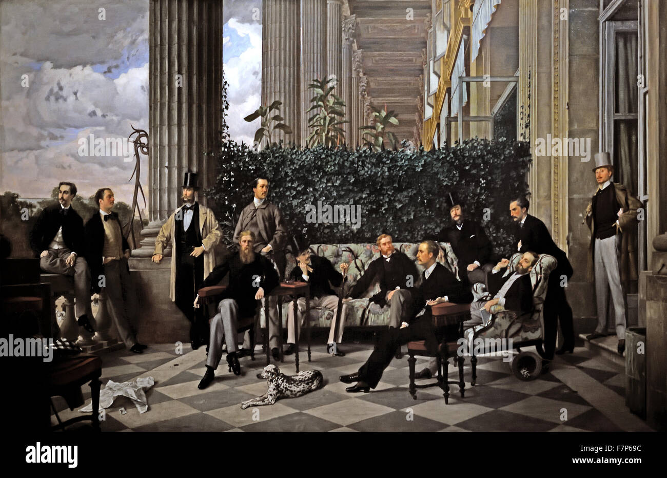 Le Cercle De La Rue Royale Tissot The circle of the Rue Royale ( Paris ) 1868 Tissot James 1836 -1902