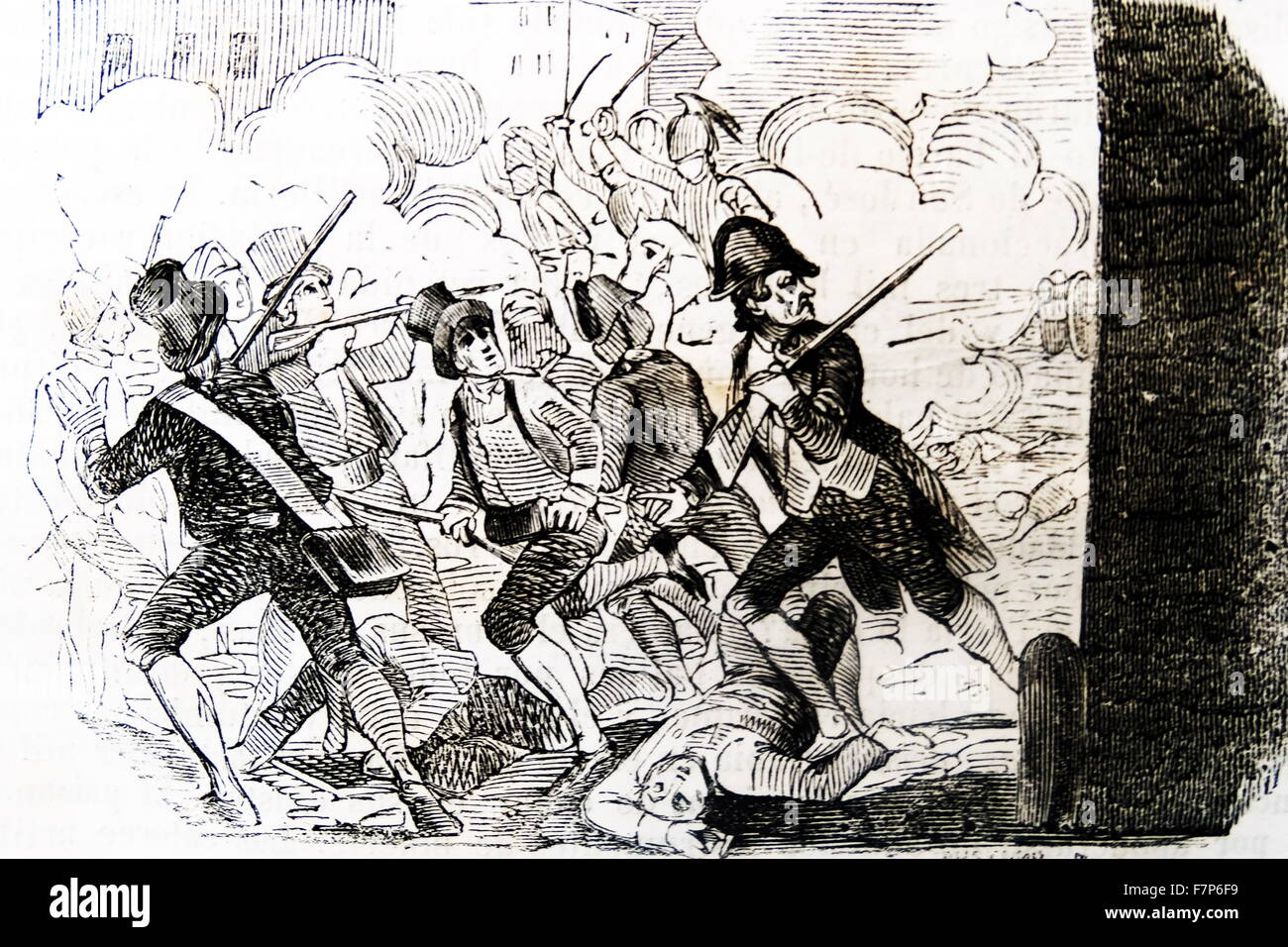 attempt to prevent the removal of Francisco de Paula. Marshal Muratfrom Madrid 1808 Stock Photo