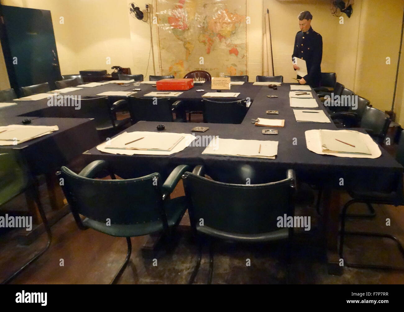 briefing room in the war rooms bunker, London; England