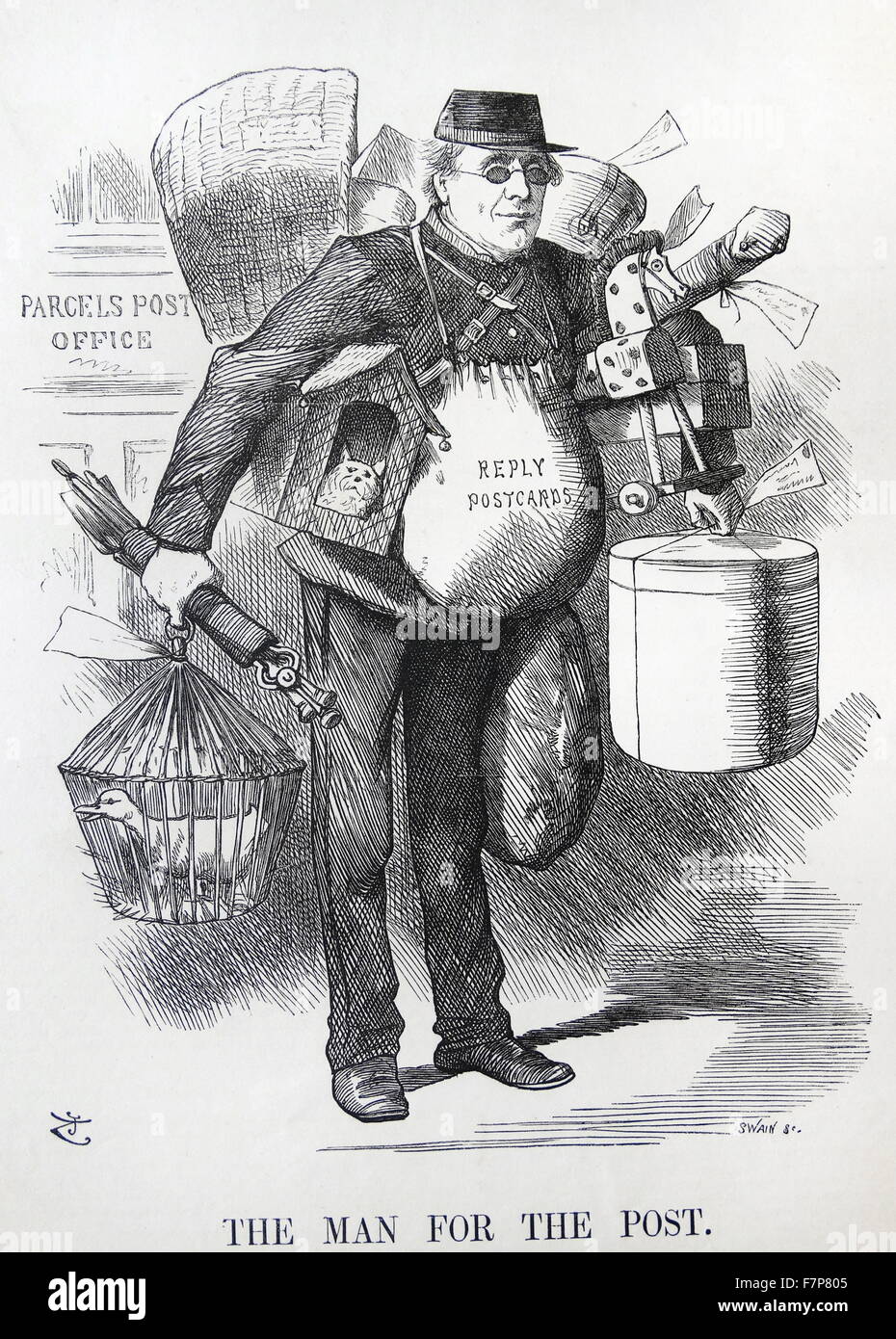 Henry FAWCETT 18331884. Postmaster General Introduced parcel post