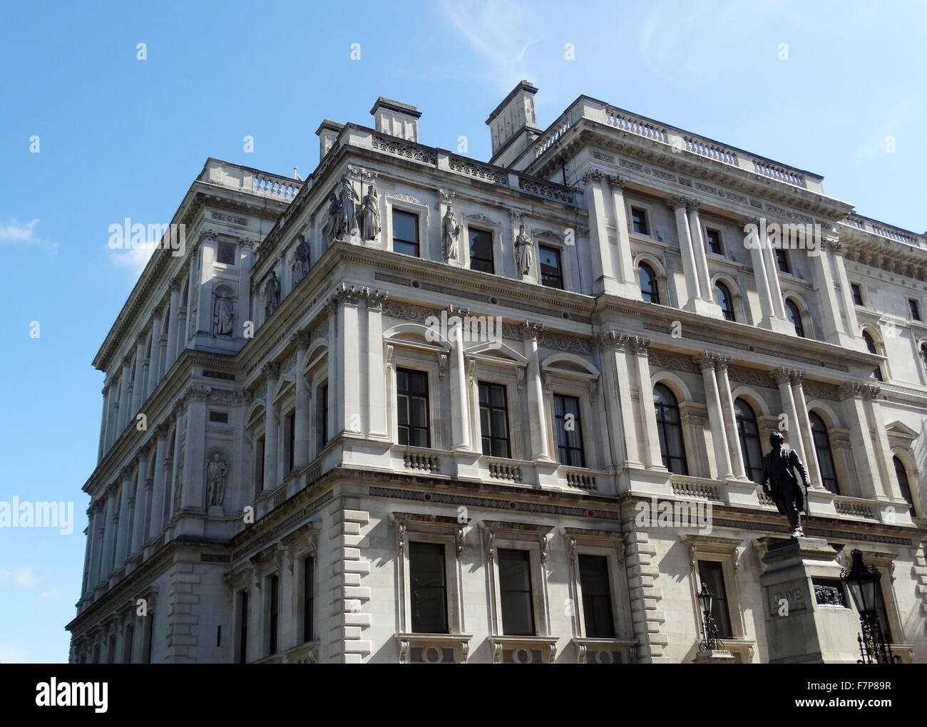 exterior of India Office (now the Foreign and Commonwealth Office) London. Stock Photo