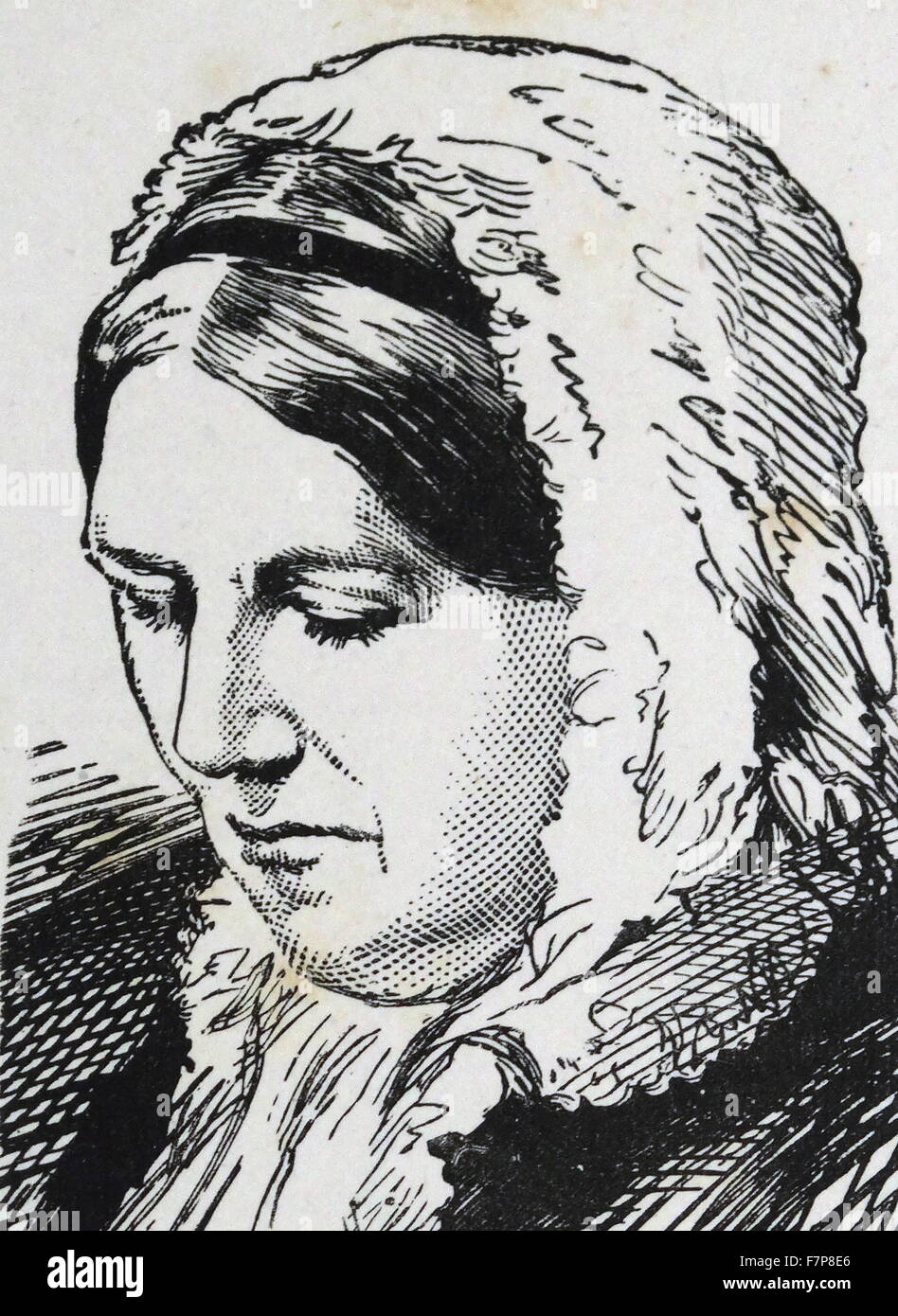 Harriet Martineau (1802-76) Stock Photo