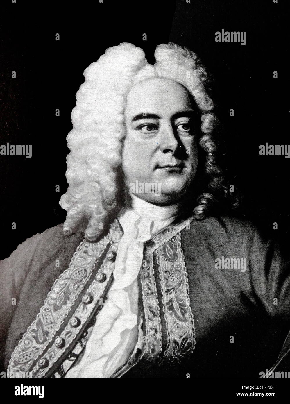 George Frideric Handel 1685-1759 German-English Composer. Stock Photo