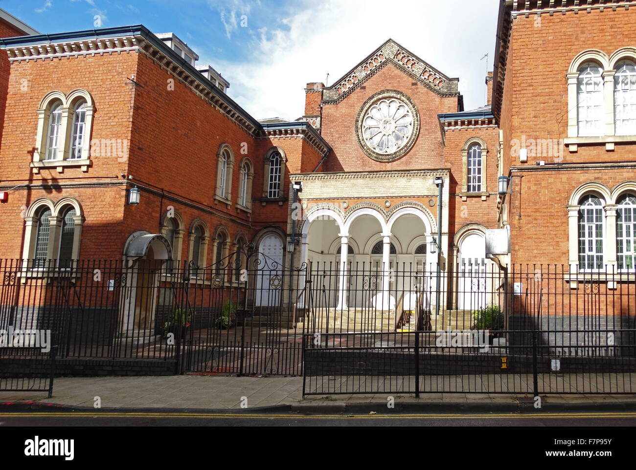 The Birmingham Hebrew Congregation (Singers Hill) Synagogue, in central Birmingham, England. Built in 1856, it was designed by Yeoville Thomason. Stock Photo