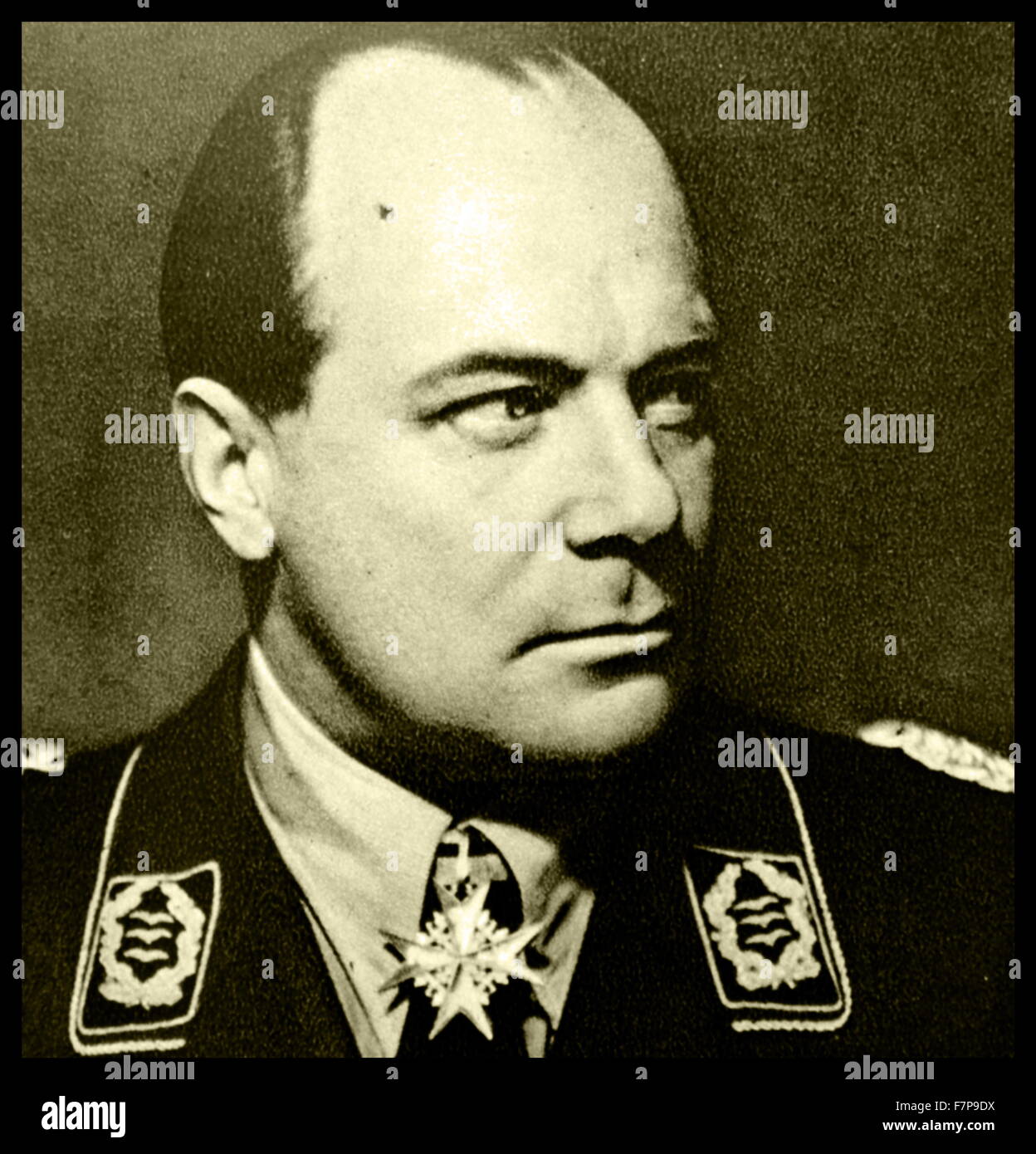 Photograph of Colonel General Ernst Udet (26th April 1896 - 17th November 1941). He was an elite pilot, and was heavily involved in the development of the Nazi 'Luftwaffe' (Airforce) in the 1930's and lead up to World War 2. Stock Photo