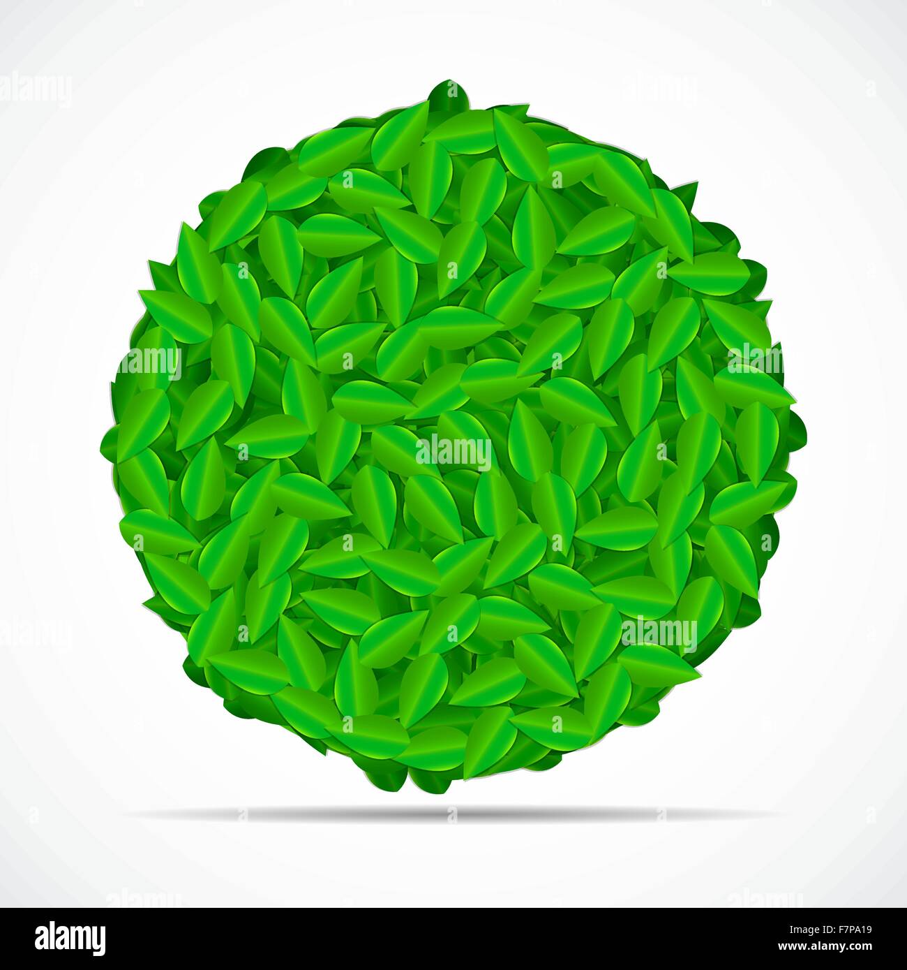 Natural Green Leaves Background. Vector Illustration Stock Vector Image ...