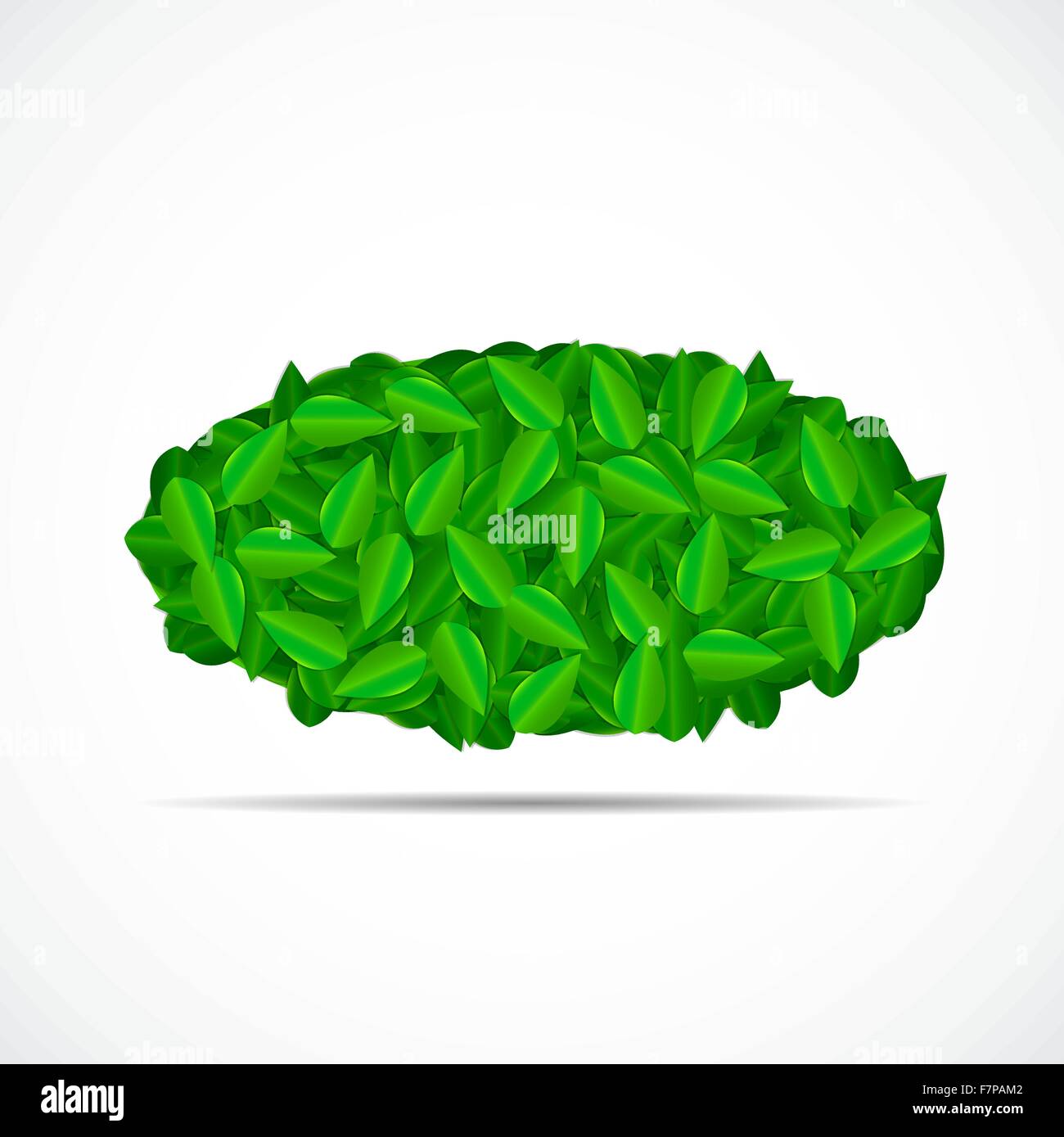 Natural Green Leaves Background. Vector Illustration Stock Vector Image ...