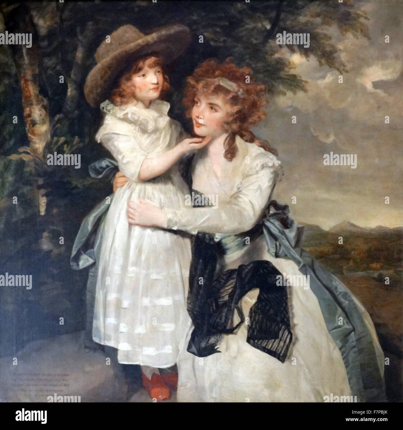 Portrait of Miss Cocks and her Niece by Sir Joshua Reynolds (1723-1792 ...