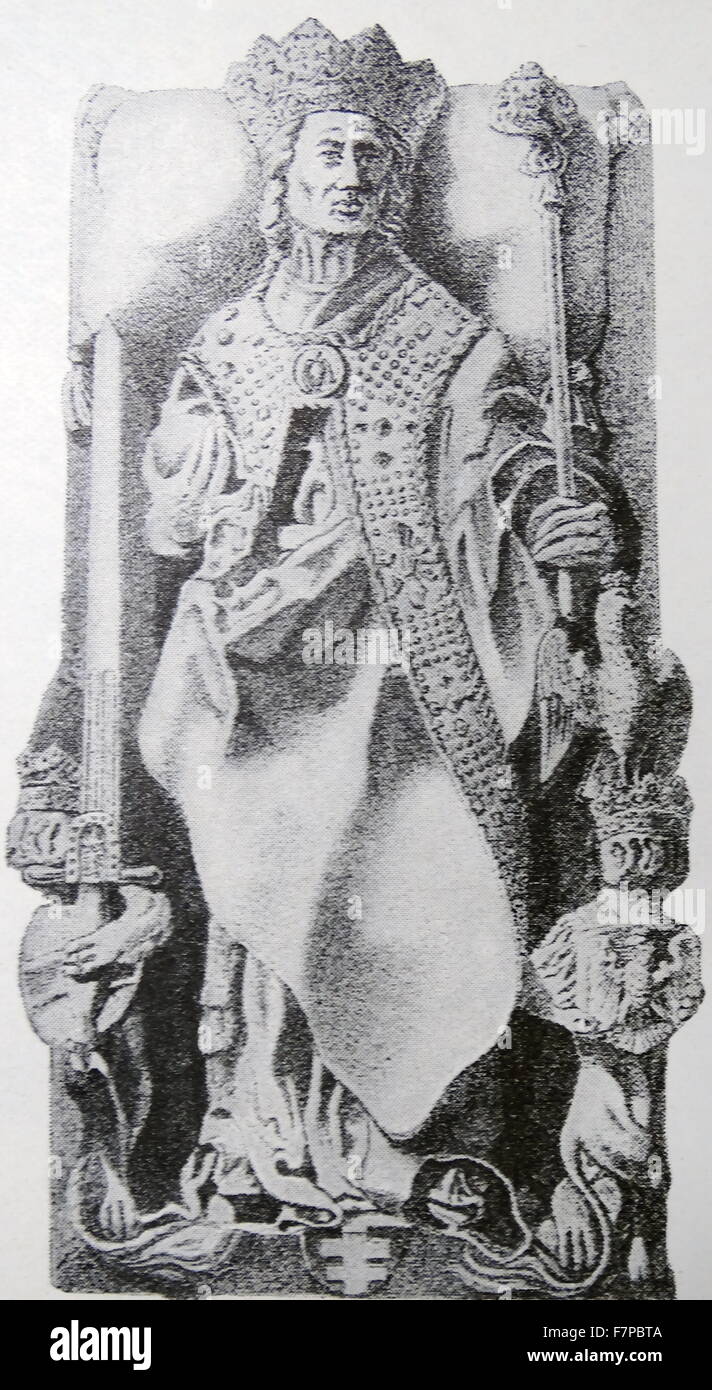Casimir IV (Kazimierz IV), (1427 – 1492) of the Jagiellonian dynasty. King of Poland from 1447, until his death Stock Photo