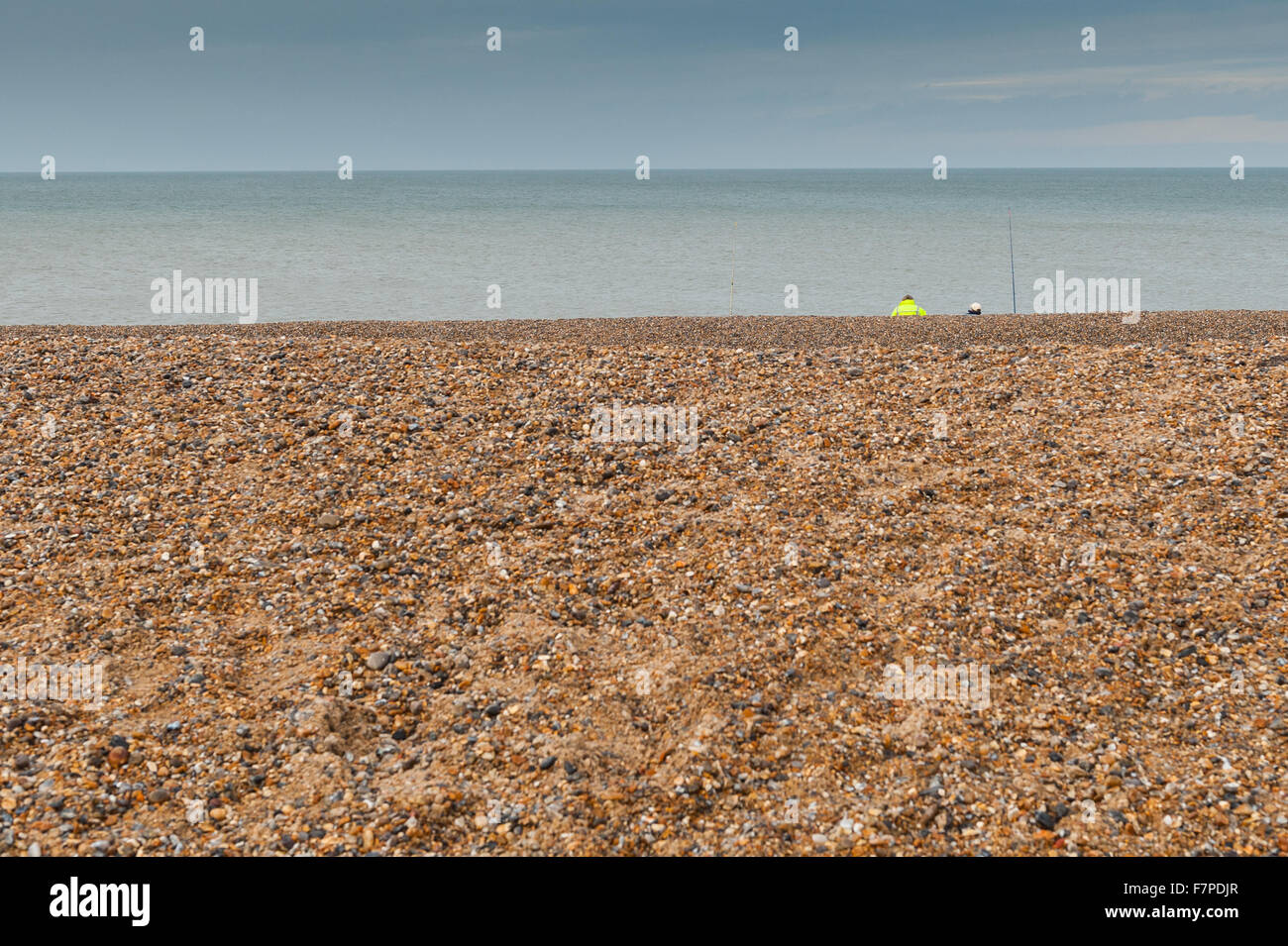 Fishermen on a Norfolk beach on a cold winters day Stock Photo - Alamy