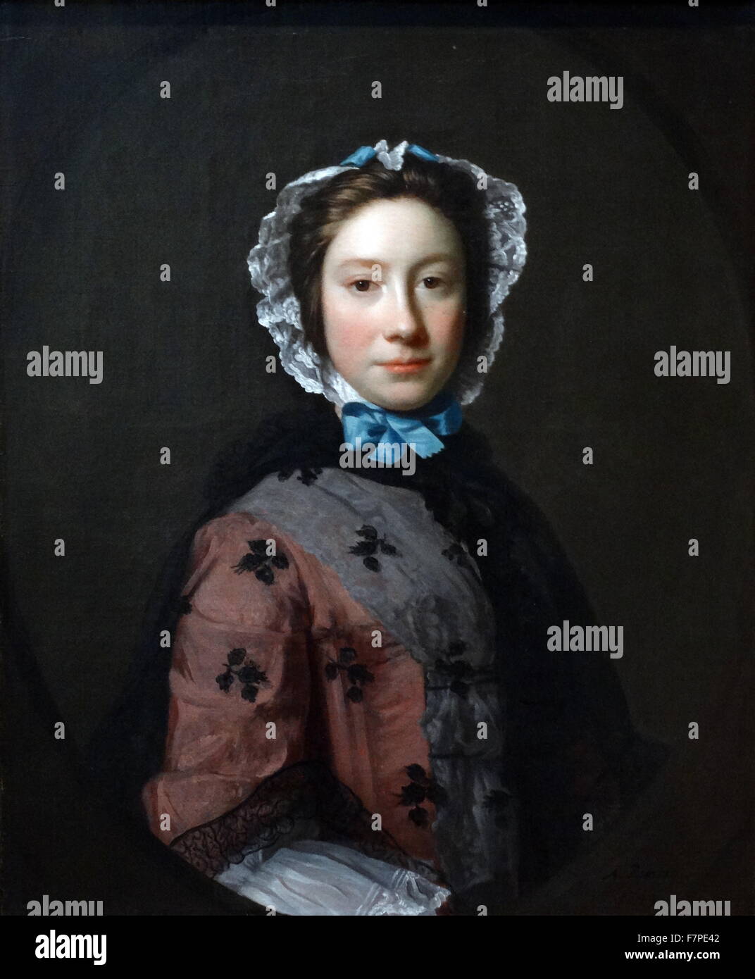Rosamund Sargent Chambers Allan Ramsay Oil On Canvas Painting Art High 