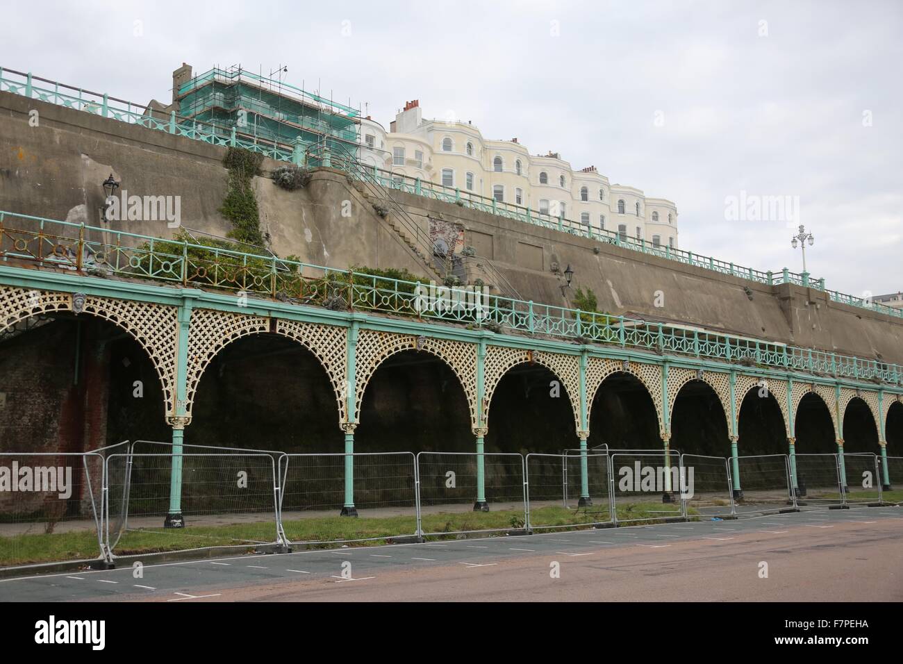 Decaying Madeira Terraces on Brighton seafront Stock Photo - Alamy