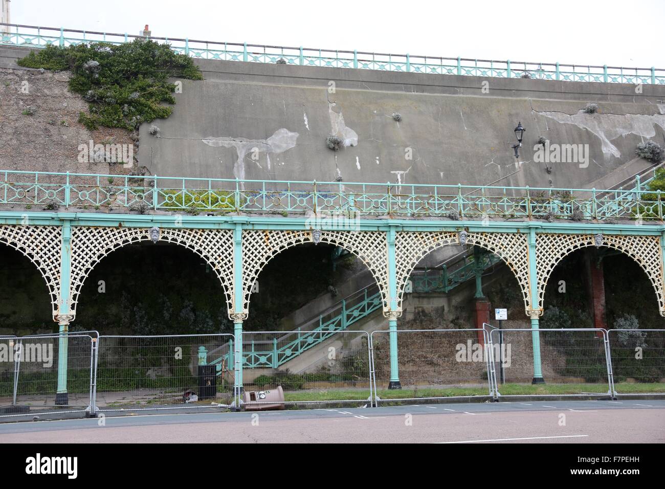 Decaying Madeira Terraces on Brighton seafront Stock Photo - Alamy