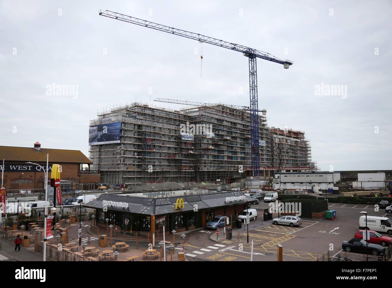 The New Housing development at Brighton's Marina continues to take