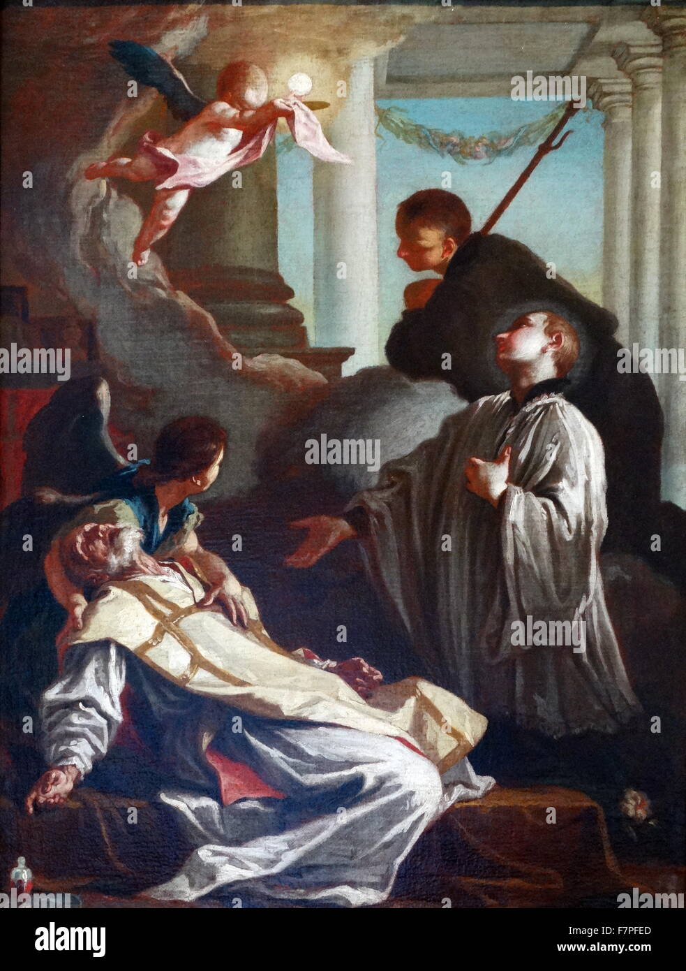 The Death of St Andrew Avellino. Circa 1712. Circle of Giovanni