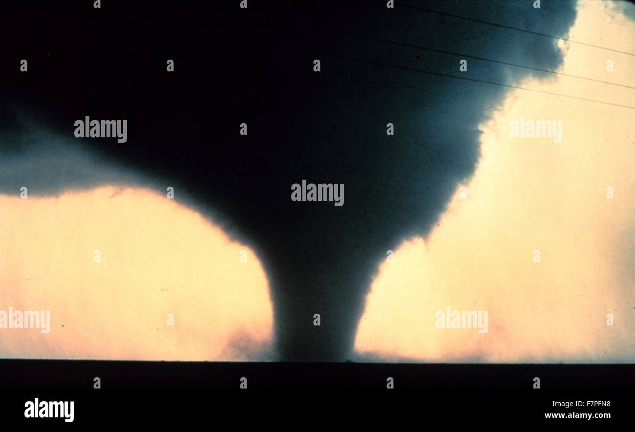 Photograph of a Tornado. Dated 1979 Stock Photo