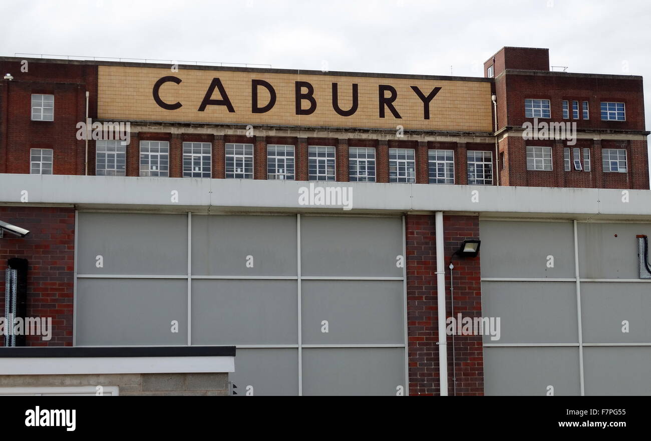 Exterior of the Cadbury's Chocolate Factory in Birmingham. Dated 2015 Stock Photo