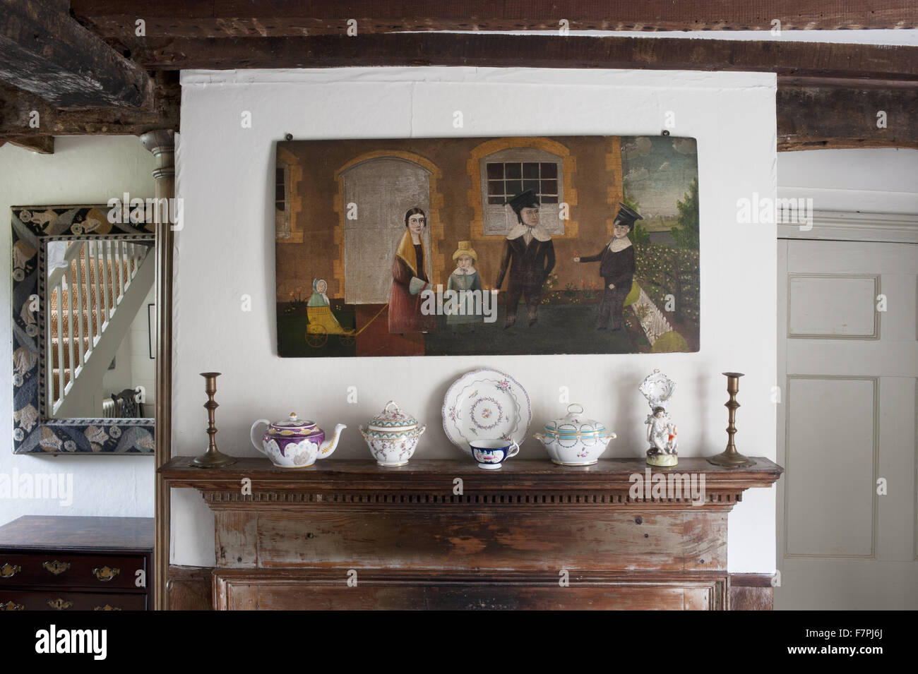 An interior view of Monk's House, East Sussex. Monk's House was the