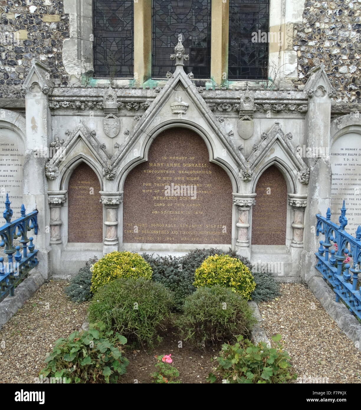 The Disraeli family tomb, the tomb of Benjamin Disraeli, and his wife