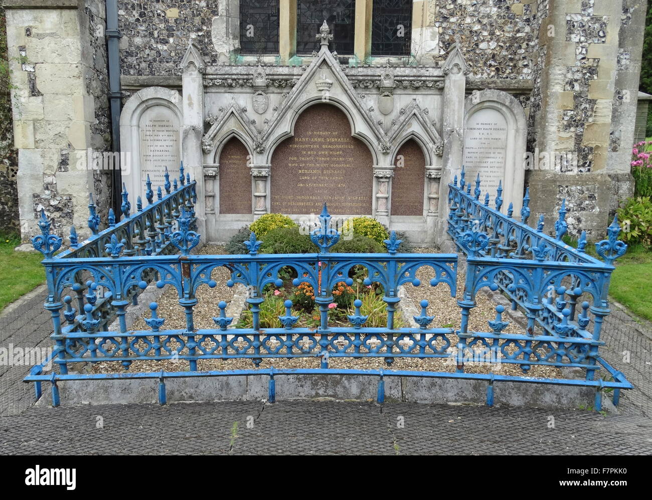 The Disraeli family tomb, the tomb of Benjamin Disraeli, and his wife