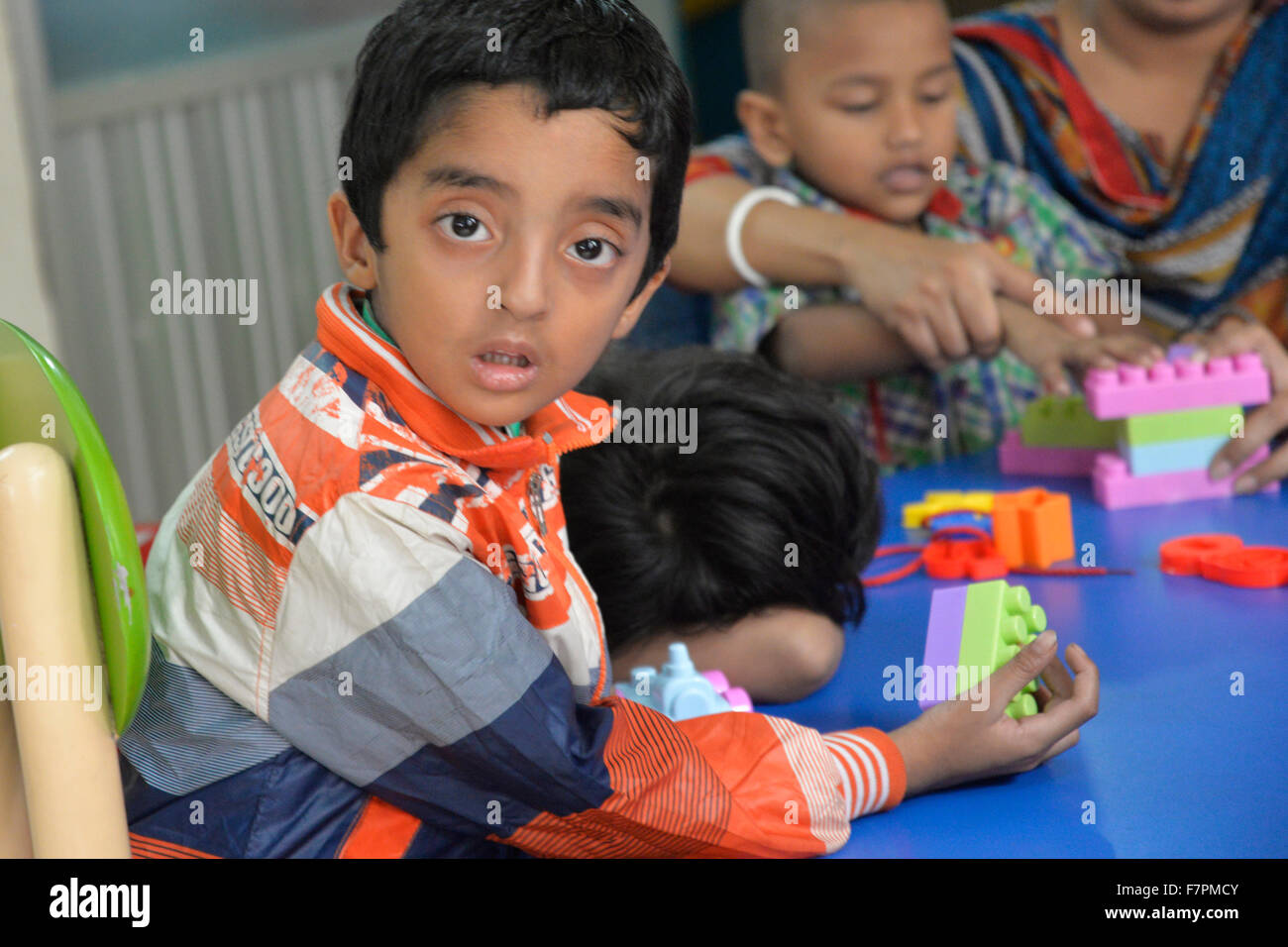 Dhaka, Bangladesh. 02nd Dec, 2015. Bangladeshi many autistic children