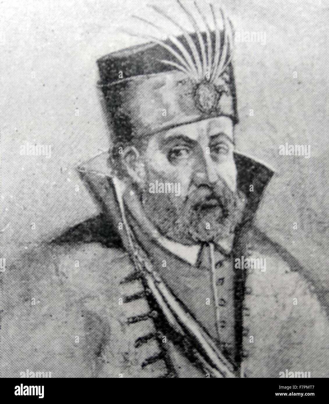 Nikolaus Zrinyi, a Magyar leader who was killed by Turks at Szigetvar in 1566. Stock Photo