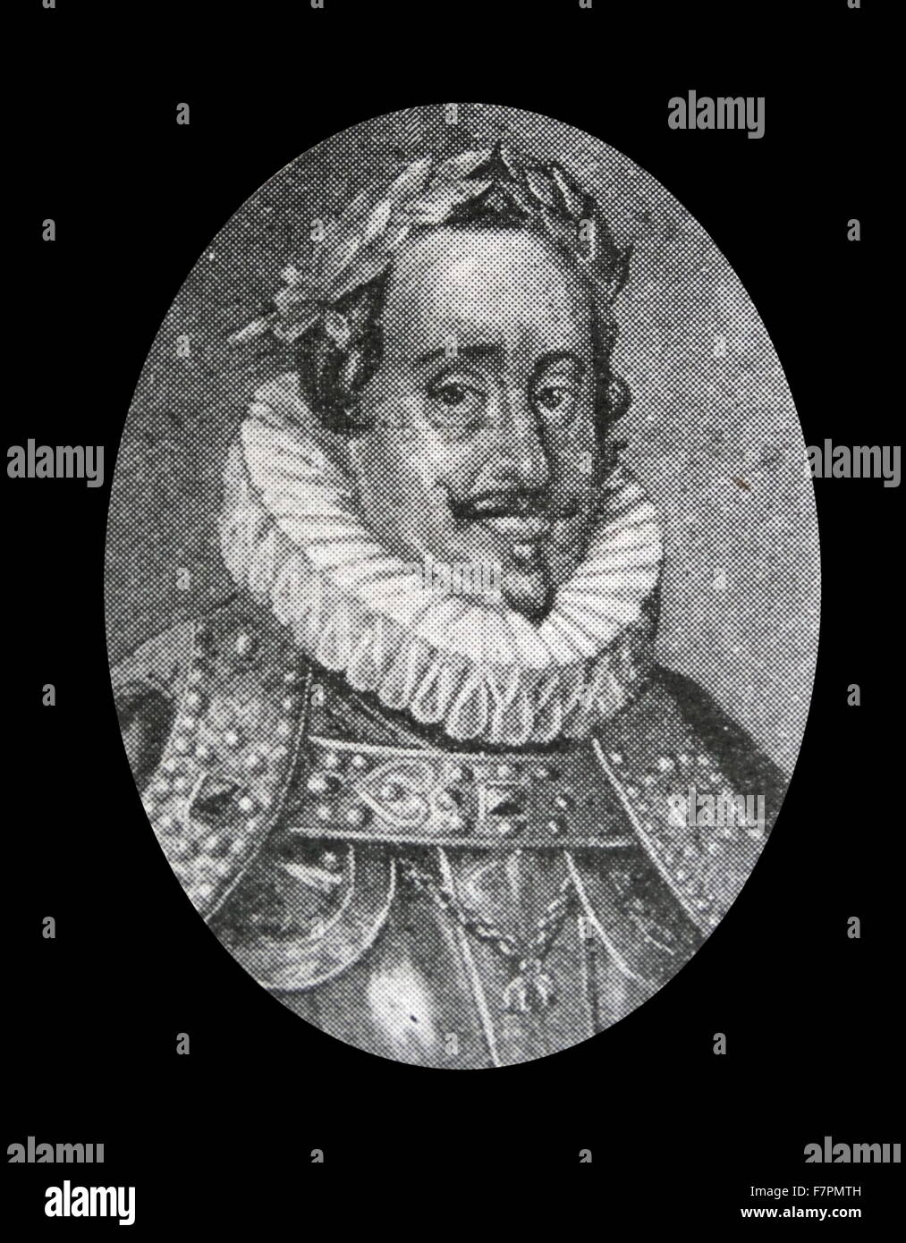 King Ferdinand II. From the House of Hapsburg, the ruler of Bohemia and Hungary, he met a revolt of Bohemia in 1619. Stock Photo