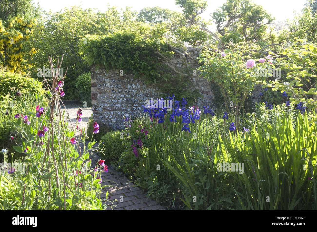 The garden at Monk's House, East Sussex. Monk's House was the writer