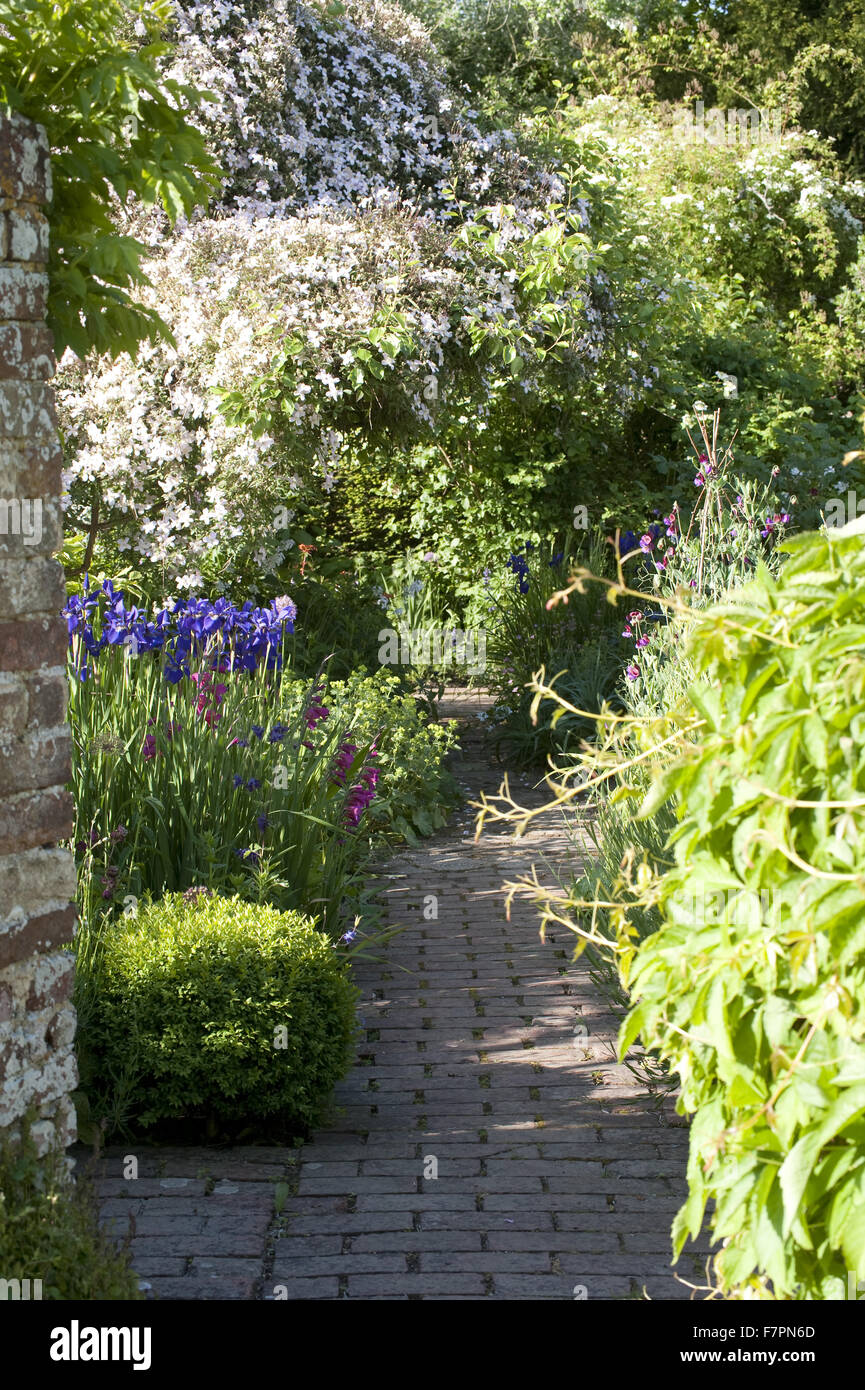 The garden at Monk's House, East Sussex. Monk's House was the writer