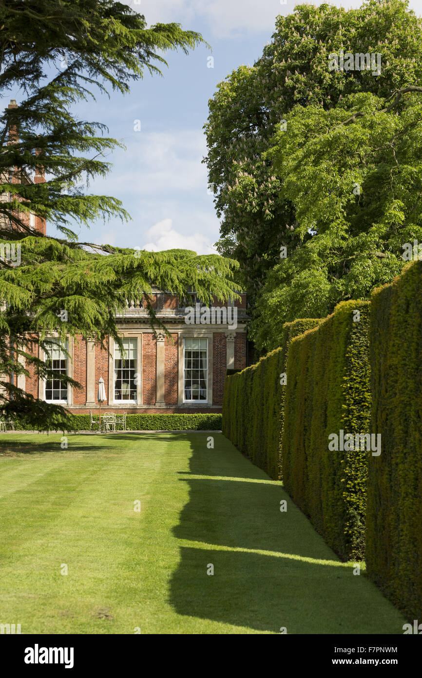 Middlethorpe Hall Hotel, Restaurant and Spa, North Yorkshire. Middlethorpe is a William and Mary house, built in 1699, set in manicured gardens and parkland. Stock Photo