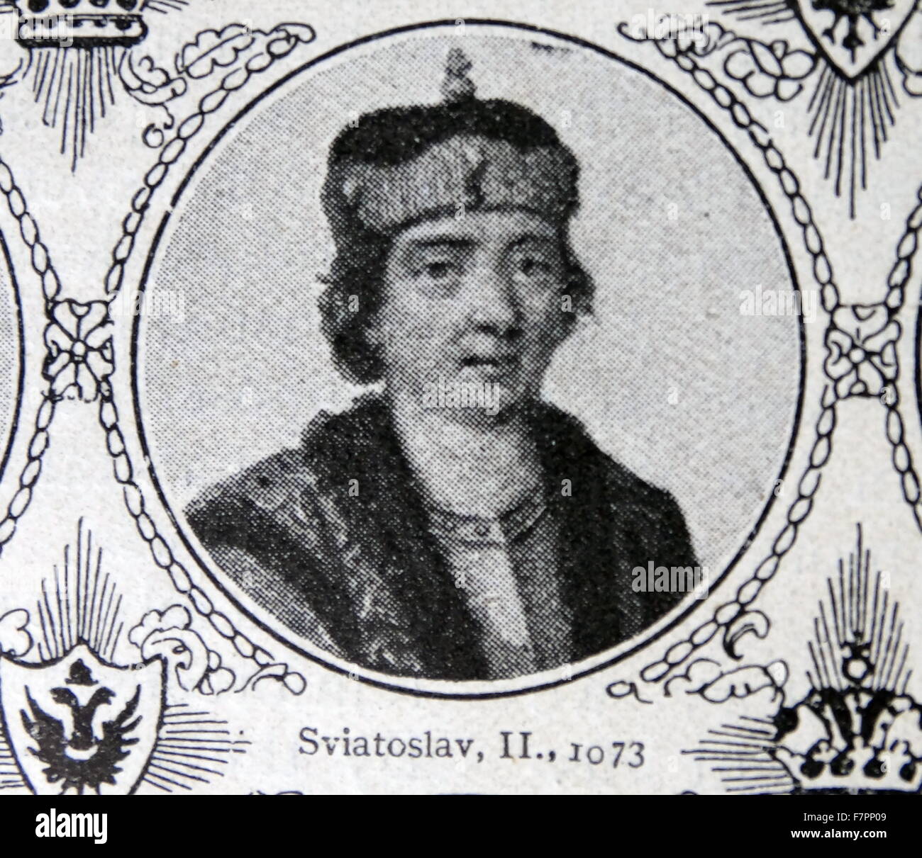 Sviatoslav II Yaroslavich or Sviatoslav II Yaroslavich (1027 – December 27, 1076 in Kiev) was Grand Prince of Kiev between 1073 and 1076. Stock Photo