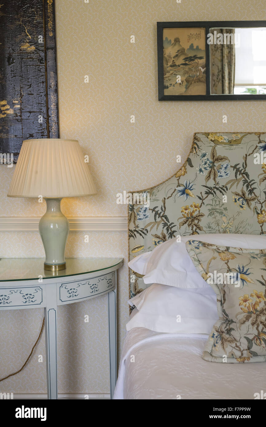 Bedroom at Middlethorpe Hall Hotel, Restaurant and Spa, North Yorkshire. Middlethorpe is a William and Mary house, built in 1699, set in manicured gardens and parkland. Stock Photo