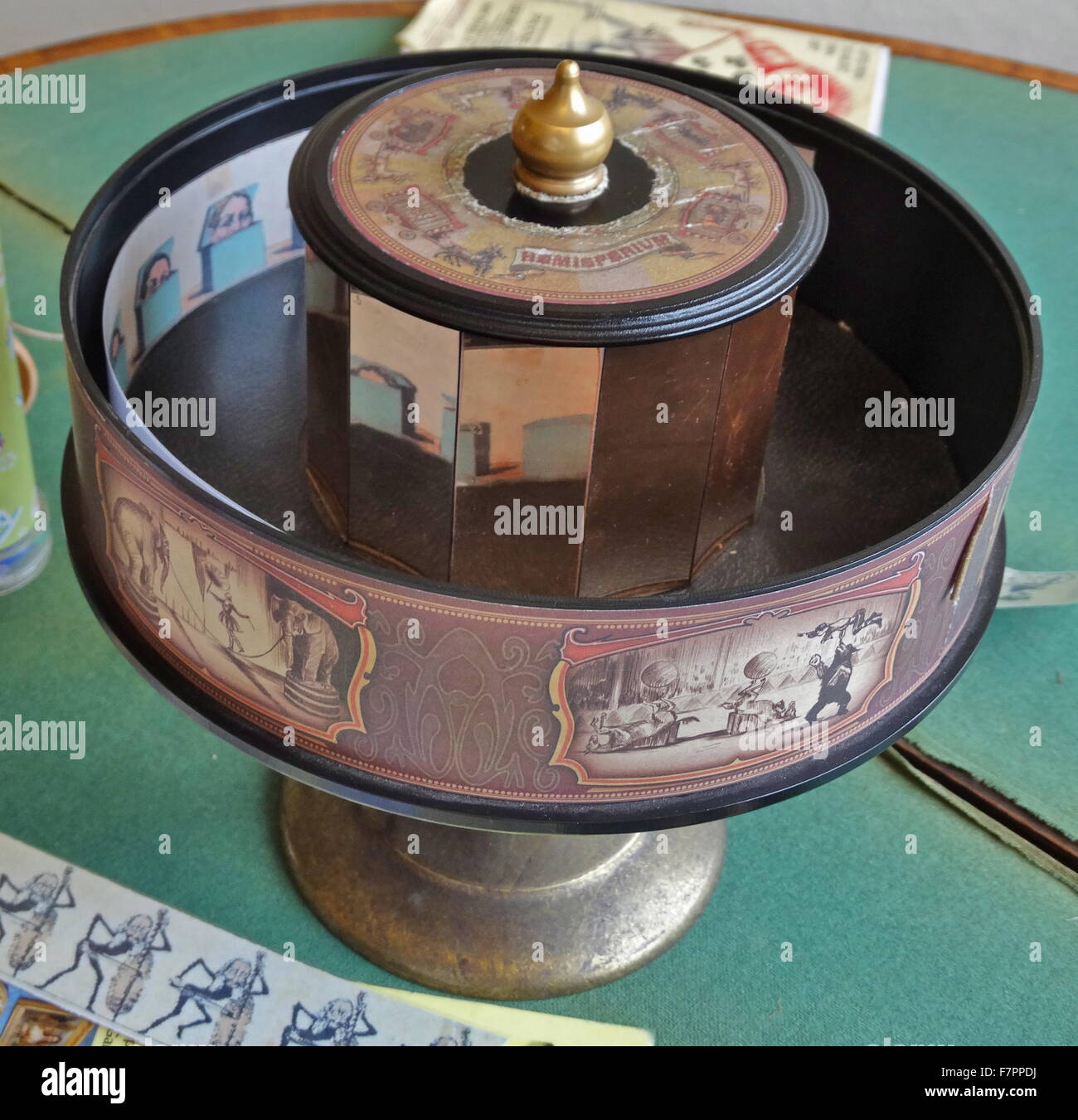 A phenakistoscope an early animation device that used the persistence A phenakistoscope an early animation device that used the persistence