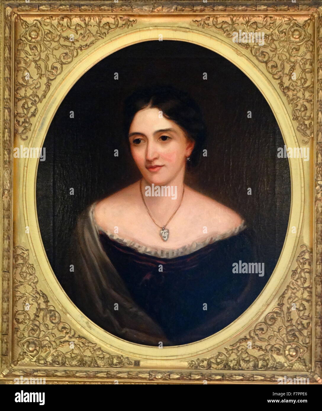 Portrait of Mary Catherine Stanley, Lady Derby (1824-1900) an English grande dame and political hostess. Dated 19th Century Stock Photo