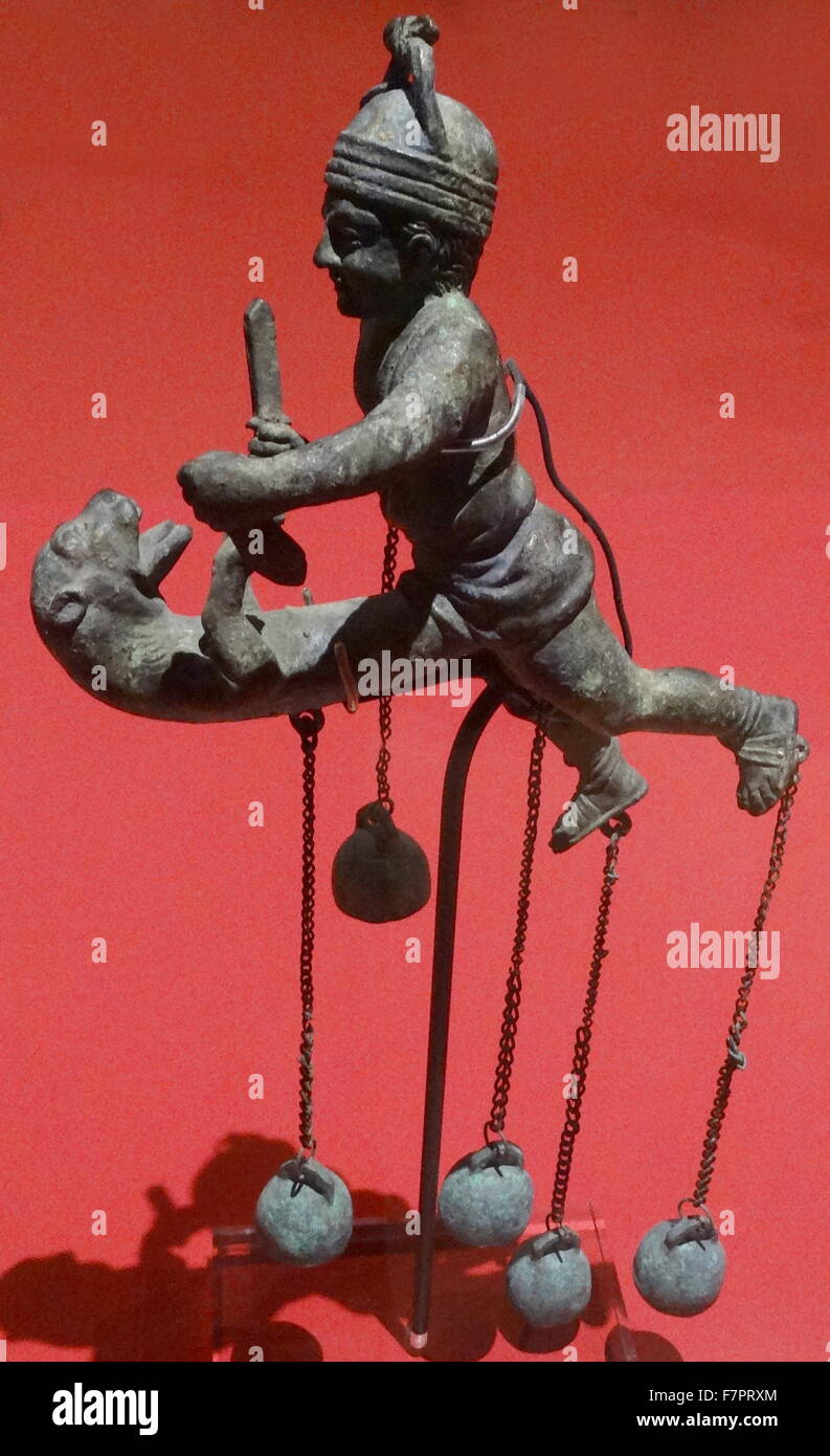 An Ancient Roman wind chime. A 19th century, Italian copy of an