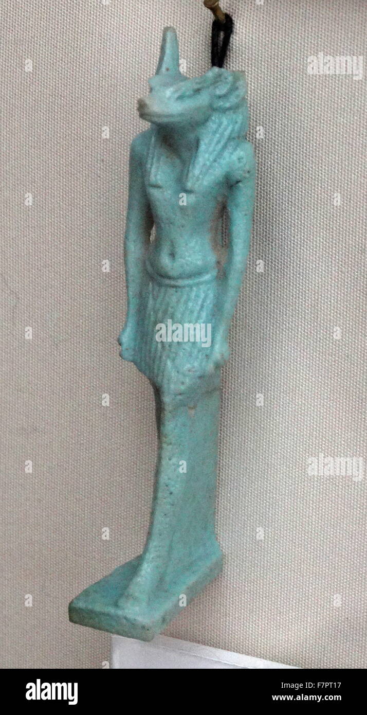 The jackal-headed god Anubis, guardian of tombs. Stock Photo