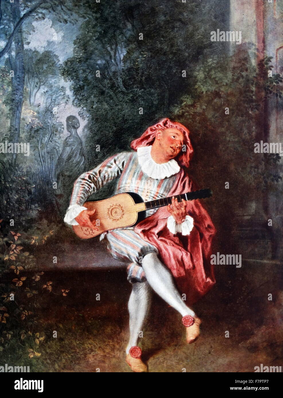 Mezzetin jean antoine watteau french painter painting french art hires