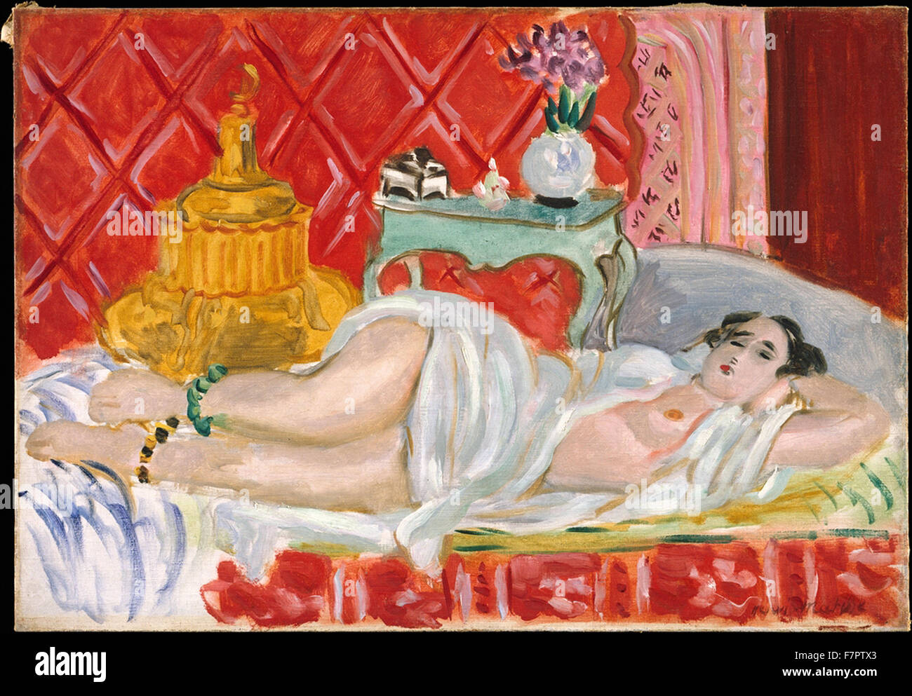 Henri Matisse - Odalisque, Harmony in Red Stock Photo