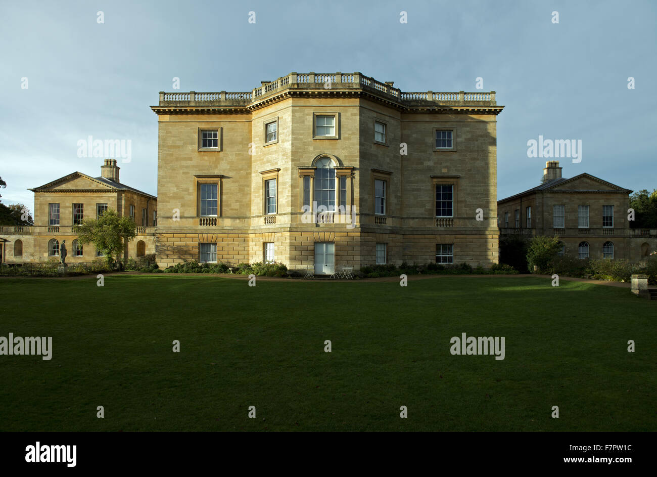 The east front of the house at Basildon Park, Berkshire. Basildon Park