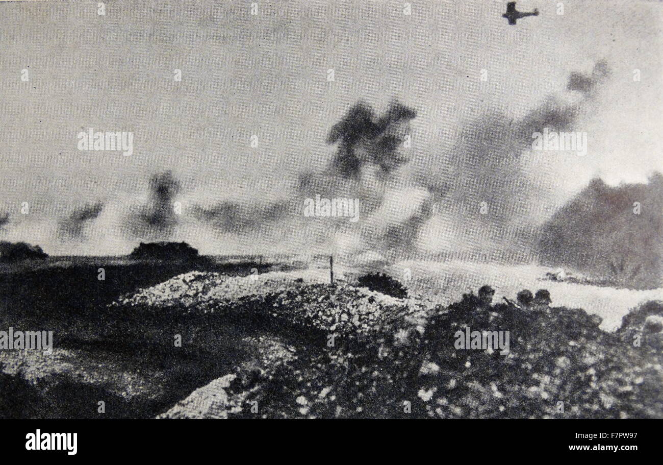 World war One: The Battle of Cambrai, 1917, Aerial bombardment during ...
