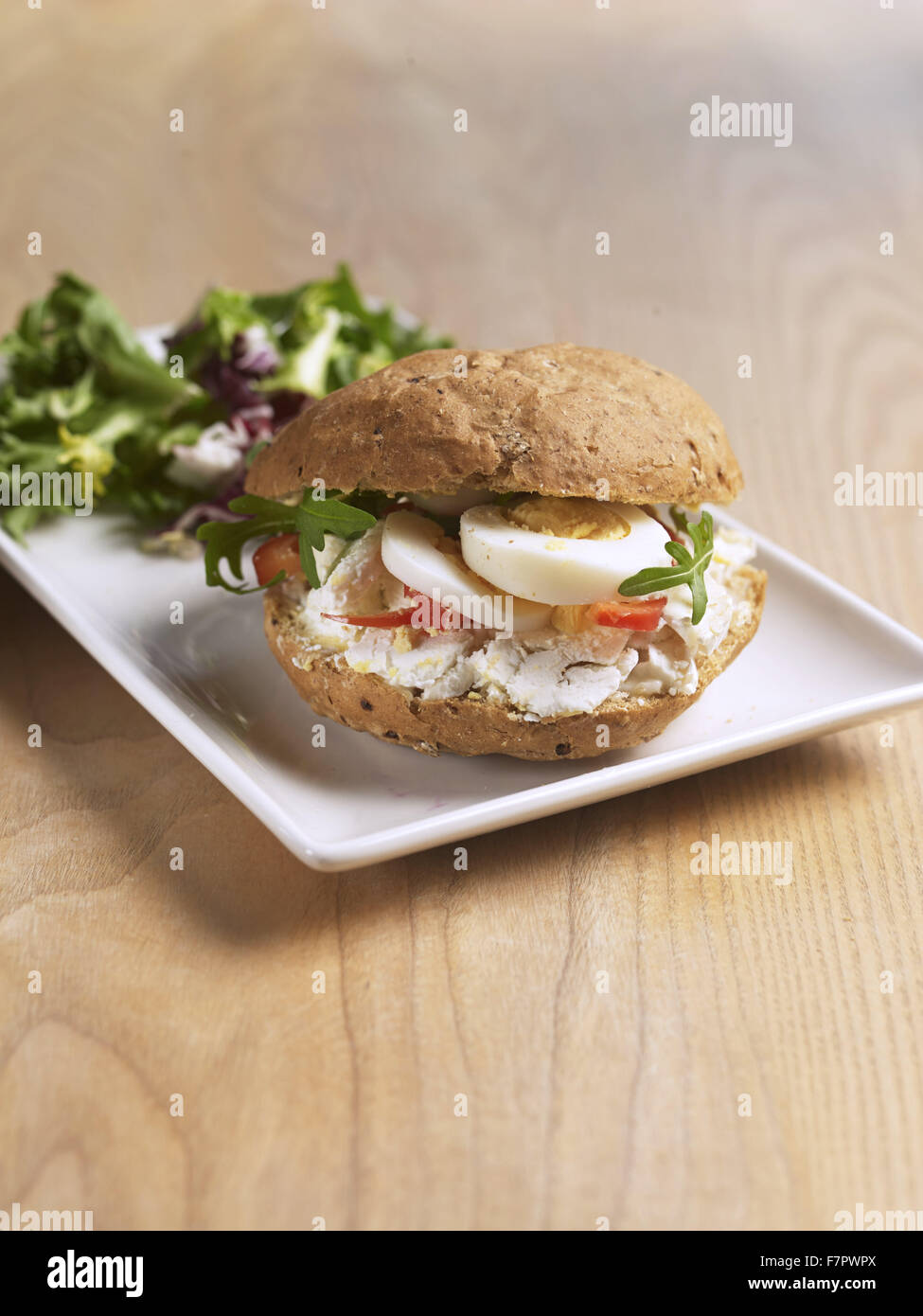 Egg, Goats Cheese and Rocket Roll photographed for the National Trust