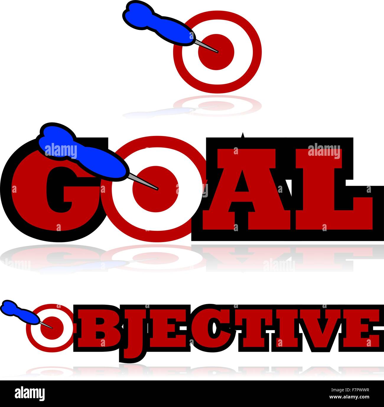 Aim objective Stock Vector Images - Alamy