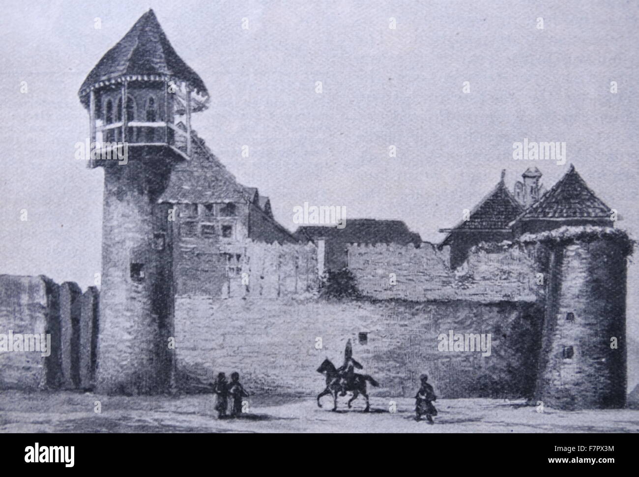 Tartar Castle in Russian Empire Poland 17th century Stock Photo