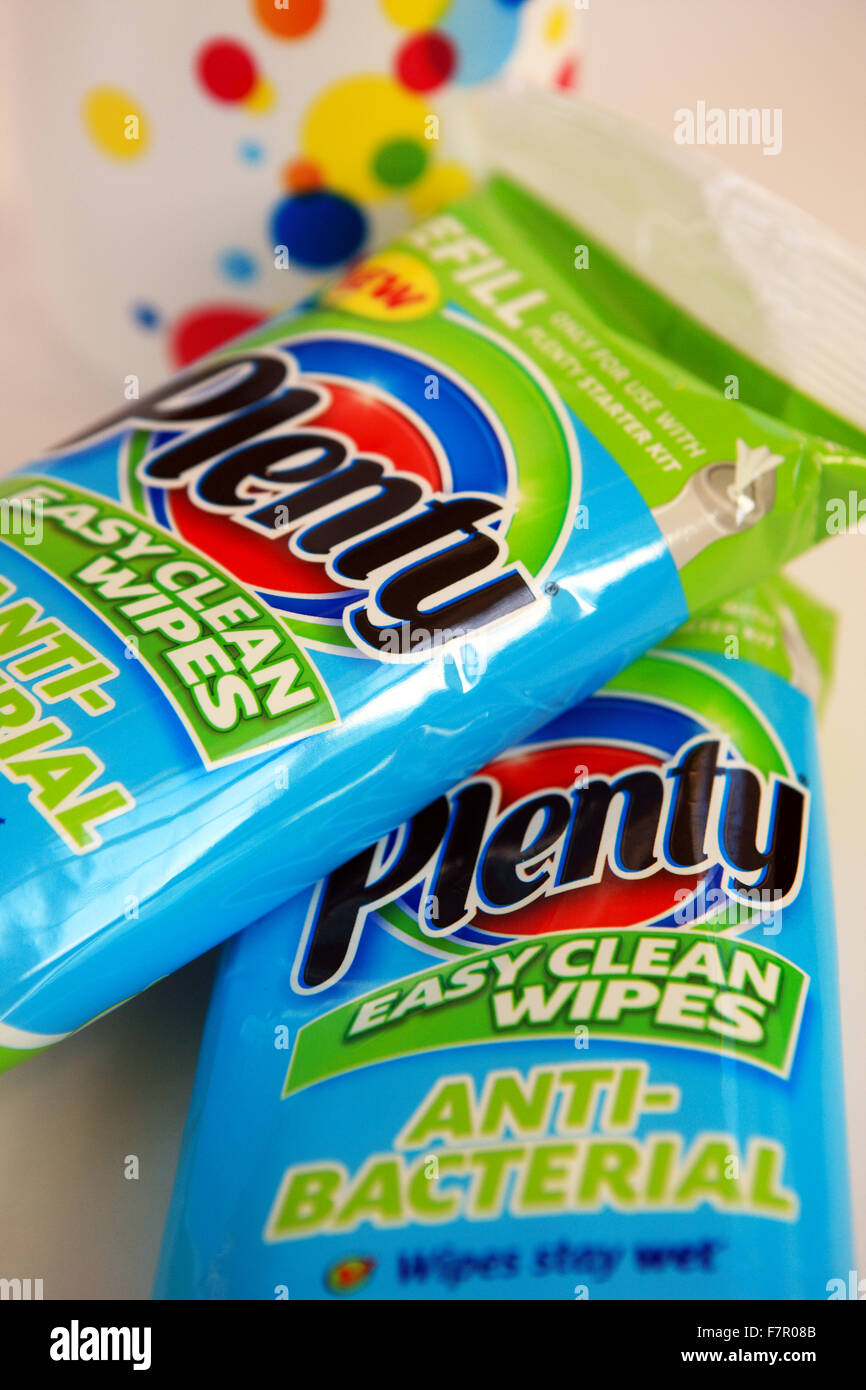 Anti-bacterial wipes Stock Photo