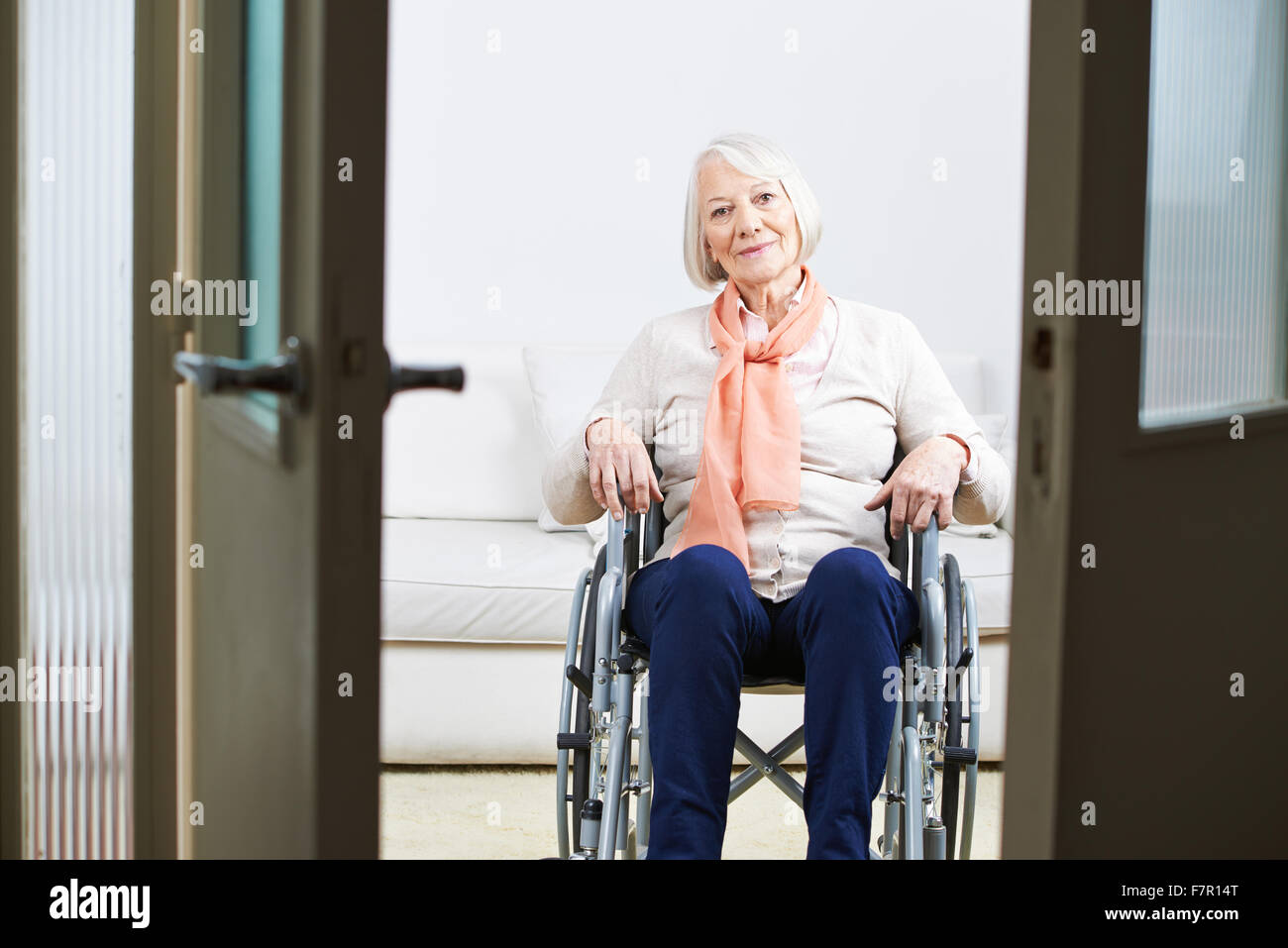 Old woman in wheelchair hi-res stock photography and images - Alamy