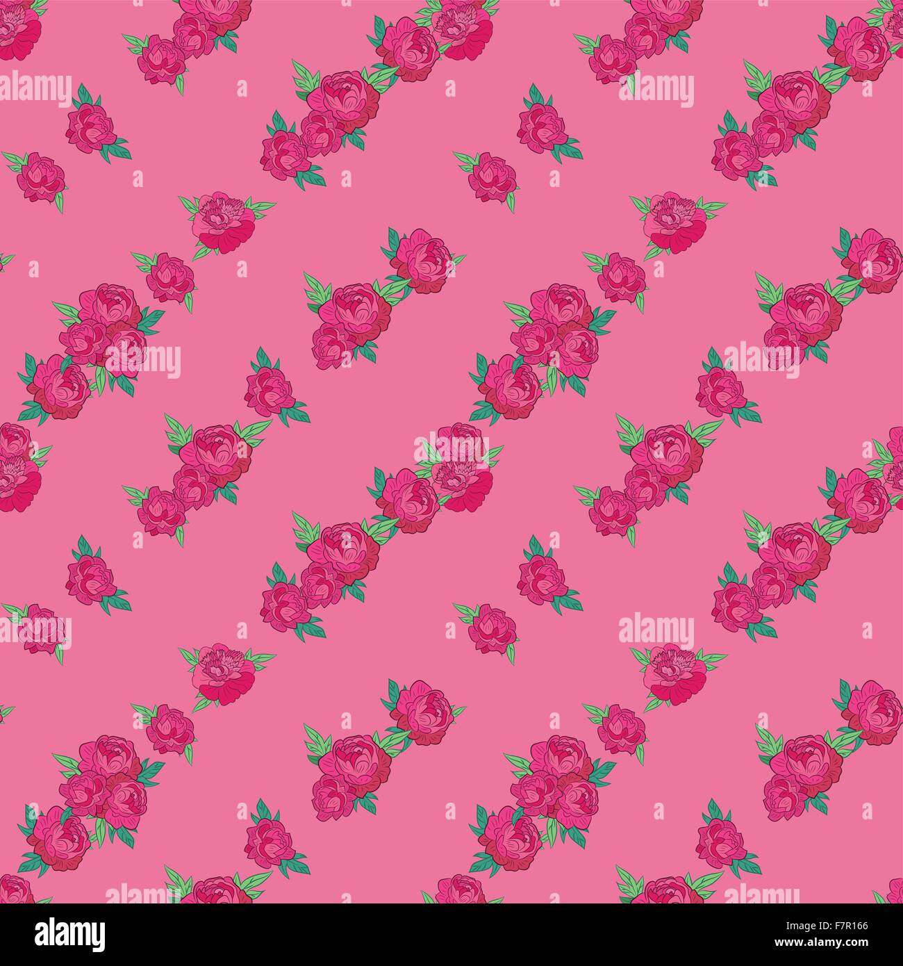 Seamless pattern with pink peonies Stock Vector Image & Art - Alamy