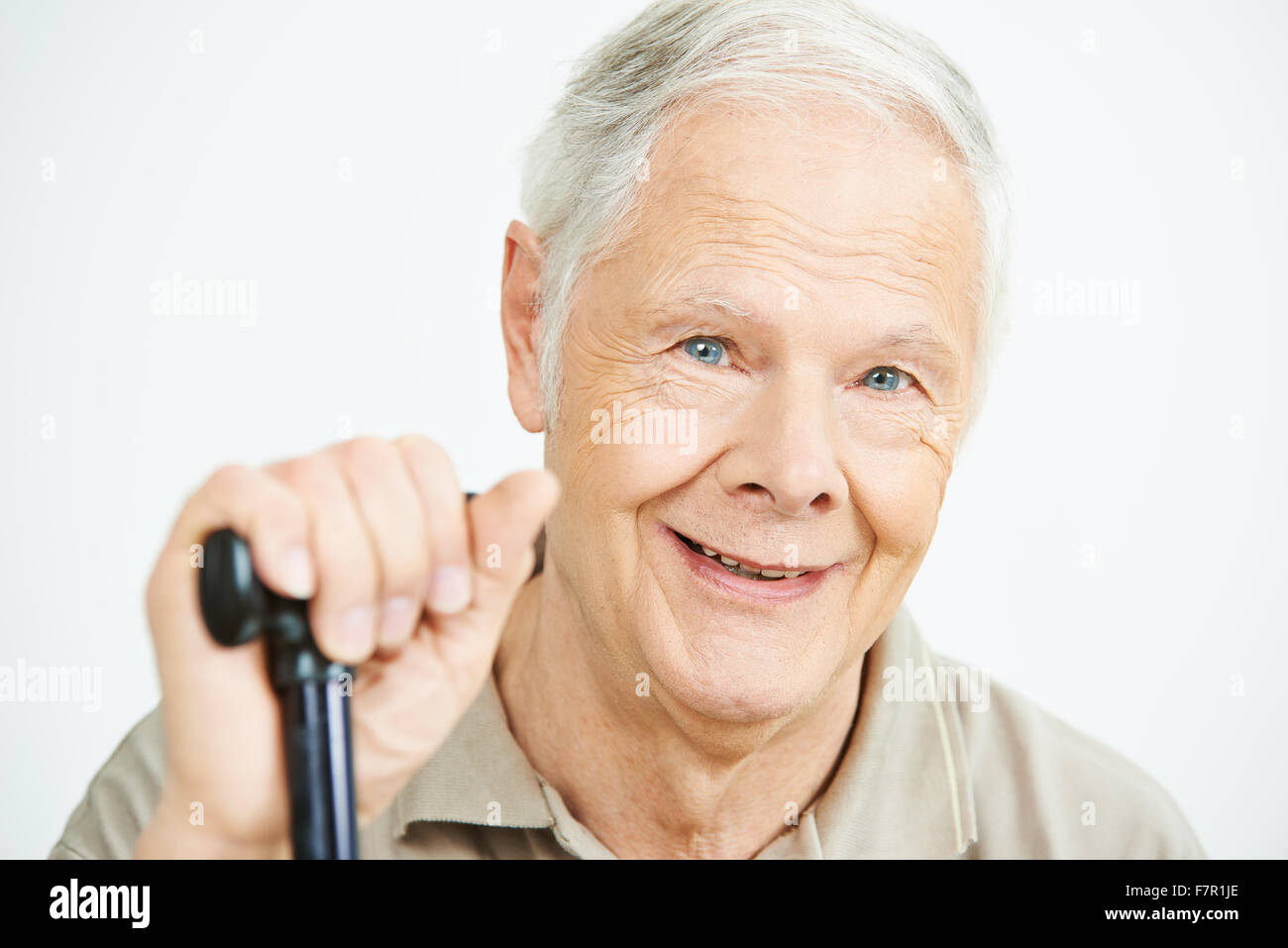 Elderly man cane walking on hi-res stock photography and images - Alamy